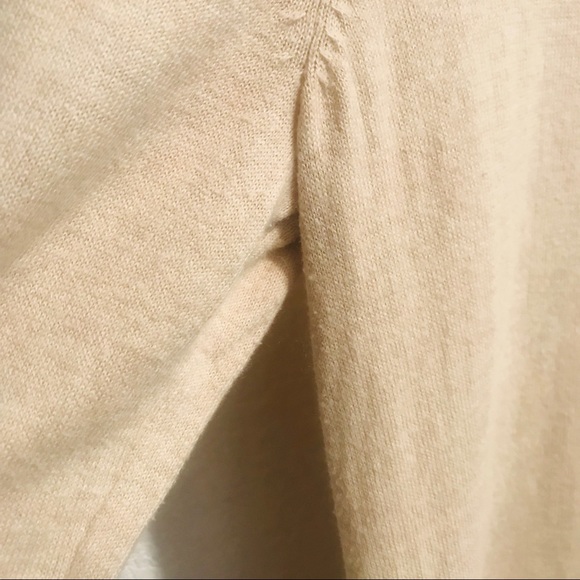 🌟⭐️Logo Lori Goldstein Cotton Cashmere Tunic Beige SP - Picture 7 of 7